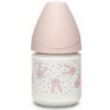 Suavinex LÁHV SKLO 120 ml P. PRIETOK HYGGE - RUŽOVÁ