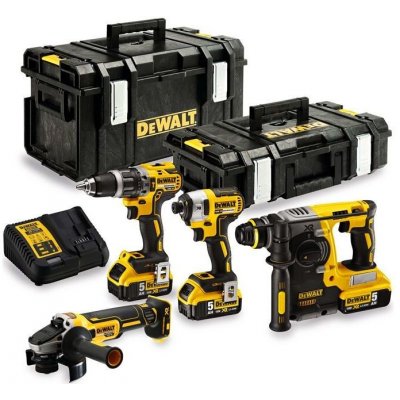 Clé à choc DEWALT Li-Ion XR 18V (2x batterie 5,0Ah) dans mallette TSTAK -  447Nm - 1/2 - BJS Matériel TP