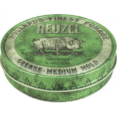 Reuzel Green Grease Medium Hold - pomáda na vlasy - 113 g