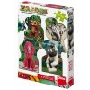 Dino Puzzle - Zafari: Zoomba a kamarádi - 4 x 54 dílků
