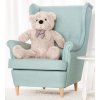 Dear Bear Plyšový medveď Classico 90 cm - sivý Farba: Sivá, Veľkosť: 90 cm