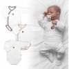 Nellys Rastúca výhodná sada, 3x Body pre bábätko Nature - béžová/taupe/biela, veľkosť 62/68