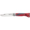 OPINEL 001897 VRI N°07 Outdoor Junior Red - detský vreckový nôž 7 cm, s píšťalkou, červený