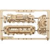 UGEARS 3D puzzle Parní Express 2,5D 79 dílků