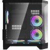 Počítačová skříň Darflash FT350 + 5 ventilátorů aRGB (černá)