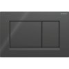 GEBERIT Sigma20 Square dvojčinné ovládacie tlačidlo, lesklá čierna, 115.883.DW.1