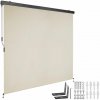 tectake 406146 zvislá markíza eloise s 2 nástennými držiakmi 200 x 250 cm, béžová