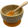 Martons bambusová miska s prísavkou a lyžička Sweet orange 400 ml