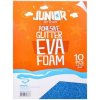 JUNIOR Jolly Foam Sticky Glitter, dekoračná pena A4 2mm glitter modrá, samolepiaca (10ks)