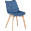 Design-Shop Passaic zamat drevené nohy natura Modrá
