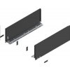 BLUM LEGRABOX pure 770C5502S sada bočnic výška C 550, karbonově černá