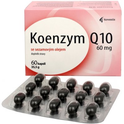 Noventis koenzym q10 60 mg se sezamovým olejem 60 kapsúl