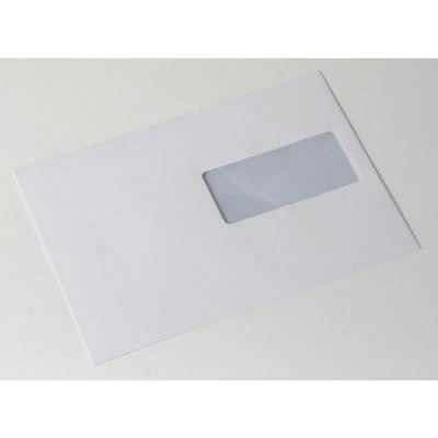 ELCO Poštové obálky C5 ELCO s páskou, okienko vpravo, 500 ks