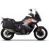 SHAD Kompletná sada bočných čiernych hliníkových kufrov SHAD TERRA BLACK, 36/47 l litrov, vrátane montážnej sady SHAD KTM Super Adventure 1290 (R, S)