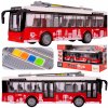 Majlo Toys Detský autobus so svetlom a zvukmi 1:16 - červený