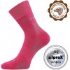 VoXX ORIONIS antibakteriálne merino ponožky so striebrom fuxia