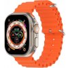 AppleKing silikónový oceánsky remienok pre Apple Watch Ultra 49mm / 46mm / 45mm / 44mm / 42mm - neónovo oranžový - možnosť vrátiť tovar ZADARMO do 30tich dní