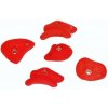 Kamene na lezeckú stenu pre deti L, červené - set 5 ks