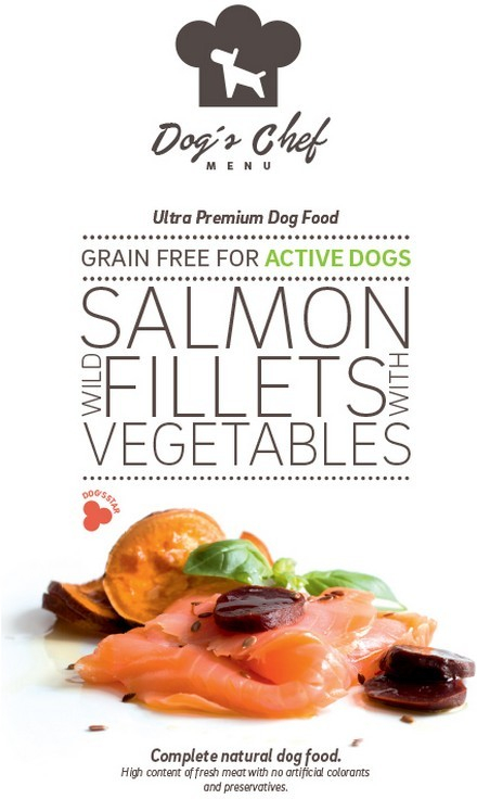 Dog\'s Chef Wild salmon fillets with vegetables for active dogs 12 kg