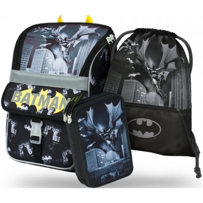 Baagl SET 3 Zippy Batman Dark City: batoh, peračník, sáčok