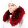 Sikora Kožušinový lem na kapucňu - golier medvedíkovec červený M 14/17 (63 cm)