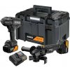 DeWALT DCK2225MP2T 18V XR AKU sada McLaren, 2 x 5,0 Ah, nabíječka, Tstak