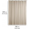 Wenko WENKO 20045100 - Sprchový záves 180x200 cm béžový WE0379 + záruka 3 roky zadarmo + záruka 3 roky zadarmo