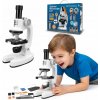 Edukacyjny mikroskop Coil, biely, plastový, s príslušenstvom, zväčšenie 1200x