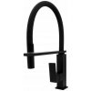 Gamma Luk, vysoká kuchynská batéria s elastickým ramenom, čierna matná, GMA-BLK-BK