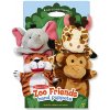 Melissa & Doug Šteňatá safari ZOO 25cm 4ks na karte v taške