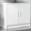 vidaXL Skrinka pod umývadlo biela 63x29x55 cm kompozitné drevo 848094