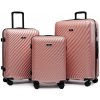 ROWEX Extra odolný cestovný kufor s TSA zámkom ROWEX Roseline 3v1 Farba: Ružovo-zlatá 56x38x23 cm, 66x45x26 cm, 76x50x30 cm POLYKARBONÁT
