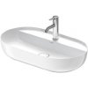 Duravit Luv - Umývadlo na dosku, 70x40 cm, bez prepadu, s otvorom na batériu, WonderGliss, biela 03807000001
