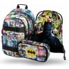 Školský batoh s viacerými priehradkami Batman BAAGL viacfarebný 25 l