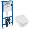 Jika Mio-N - Set predstenovej inštalácie a závesného klozetu, Rimless, DualFlush, biela H6007140000002