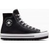 Kožené členkové topánky Converse Chuck Taylor All Star City Trek čierna farba, A04480C