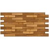 Obkladové panely 3D PVC TP10017302, cena za kus, rozmer 980 x 480 mm, parkety hnedé, GRACE
