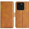 PROTEMIO 102781 SIDE Peňaženkové puzdro pre Realme GT 7 Pro 5G svetlohnedé