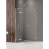 New Trendy Avexa Gold Shine XR sprchovací kút 80x80 cm obdĺžniková zlatá lesklé/priehľadné sklo EXK-6810