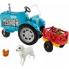Traktor Barbie s prívesom a psíkom