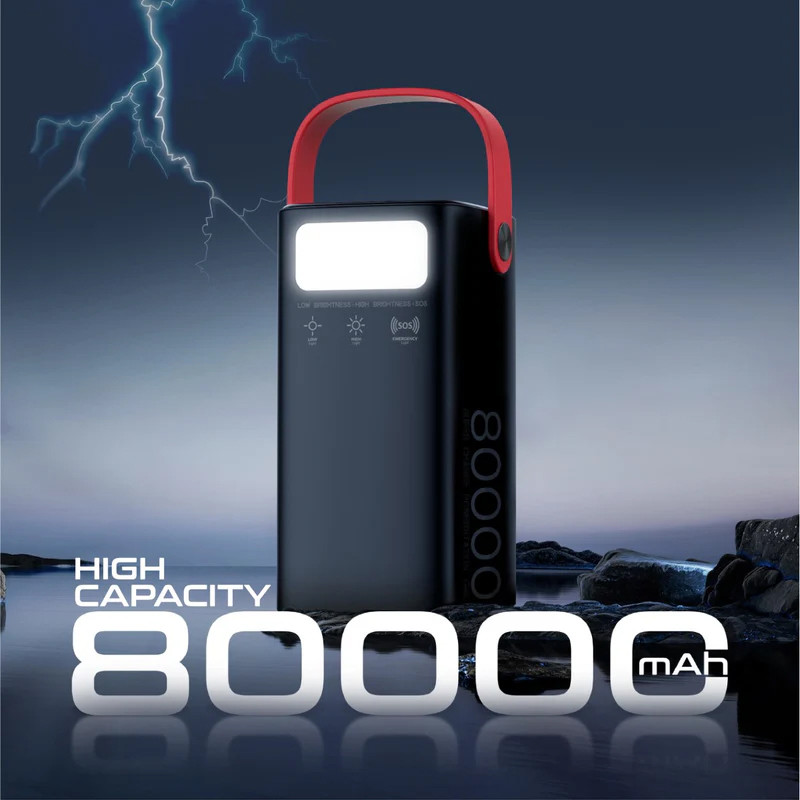 AppleMix Promate Powermine 80000 mAh čierna