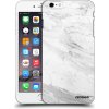Picasee silikónový čierny obal pre Apple iPhone 6 Plus/6S Plus - White marble