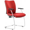 Konferenčná stolička Gala červená D3 - 1 kus - 1 KS - čalúnené - textília (PES, POP, PAN) - dopredaj - 47 - áno - rokovacia stolička - 5 - 8 hodiny - Antares - 60 mesiacov - Antares Gala - Červená - 1