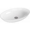 POLYSAN - BANERA OVAL umývadlo na dosku, liaty mramor, 60x40cm, biela 14397