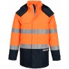 Portwest FR617 Zimná bunda Bizflame Rain+ Hi-Vis Multi-Norm Contrast FR, Veľkosť XXL, Farba Orange/Navy