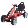 Go-kart Milly Mally detská šliapacia motokára Power červená