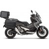 Kompletná sada čiernych hliníkových kufrov SHAD TERRA BLACK, 37L topcase 36L/36L bočné kufre, vrátane montážnej sady a platne SHAD HONDA X-ADV 750