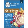 Gerber Mliečna kaša pšenično-ovsená banán a malina 200 g