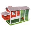 Drevený kurník MILÁNO RED MAXI, 2200x740x1200 mm