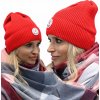 Fashionweek Dámska zimná čiapka s logom ZIZI-N1 Farba: Červená, Veľkosť: Universal